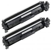 Renewable HP 17A 2/Pack Black Toner Cartridges (CF217AD)